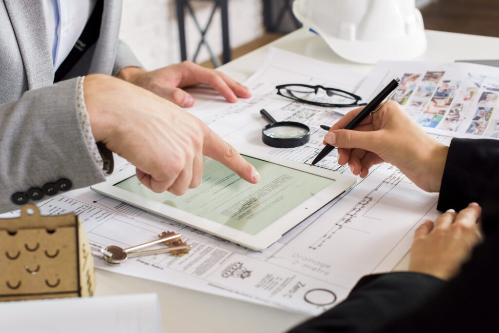 Tenant signing a rental apartment contract