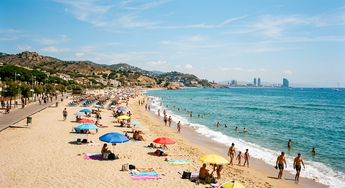 beach around barcelona